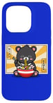 Coque pour iPhone 15 Pro Kawaii Hot Pot Ramen Bear Taiwan Travel