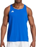 adidas Adizero Essentials Mens Running Vest Blue Run Lightweight Tank Top