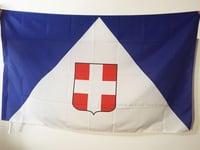 DRAPEAU HAUTE-SAVOIE 90x60cm - DRAPEAU DÍ?PARTEMENT HAUT-SAVOYARD 60 x 90 cm Fou