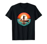 Sunset Paddle Stand-up Paddleboarding Silhouette T-Shirt