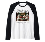 Dogs Playing Poker Bichon Frize Bichon Frize Dog breed Raglan Baseball Tee