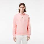 Sweatshirt à capuche imprimé Lacoste Taille M Rose Nénuphar