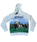 Polo Ralph Lauren Club Hoodie Multi Equestrian Graphic Print Size M BNWT RRP£219