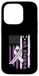 Coque pour iPhone 14 Pro Purple Up For Military Kids Drapeau américain USA