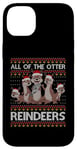 Coque pour iPhone 14 Plus All Of The Otter Pull de Noël avec motif de loutre