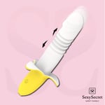 Thrusting Dildo Sex Toy for Womens 12 Function Thrusting Banana Dildo Machine