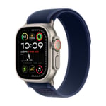 Apple Watch Ultra 2 49mm Naturlig Titan med Blå Trail Loop - M/L