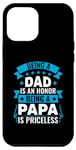 Coque pour iPhone 15 Pro Max Être un papa est un honneur Être un papa n'a pas de prix