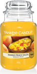 Yankee Candle Scented Candle  Mango Peach Salsa Large Jar Candle  Burn Time up t