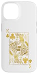 Coque pour iPhone 14 Lucky Poker Cards Knight King of Clubs Game Casino