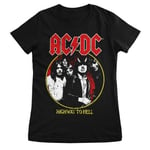 Hybris AC/DC - Highway To Hell 1979 Tour Girly Tee (Black,XXL)