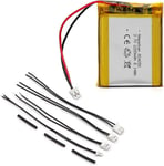 804050 Li-Ion Lipo Batterie 2200Mah 3,7V Pour Nano Vna Diy Gps Led Casque Bluetooth Interphone Mp3 Mp4 Mp5 Gps Mini Dv Petit Appareil Photo Jeux Vidéo Piles 4 Jst Connecteurs