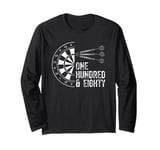 Dart TShirt One Hundred And Eighty 180 Darts Long Sleeve T-Shirt