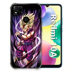 Coque pour Xiaomi Redmi 10A Manga Dragon Ball Sangohan Violet