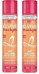 2 x LOREAL Paris Elvive Dream Lengths Air Volume Dry Shampoo Compressed 200ml ea