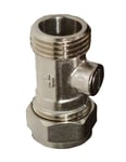 15mm x 1/2" Isolating Shut Off Valve with Flat Face for Tap Flexis Service Valve