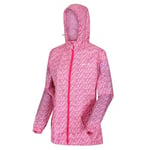 Regatta Print Packit Shell Veste à capuche imperméable - Femme - rose - 46 FR