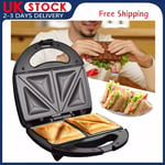 Sandwich Maker 2 Slice Sandwich Toaster Machine Non-Stick Easy Clean 750W New UK