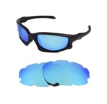 NEW POLARIZED CUSTOM ICE BLUE VENTED LENS FOR OAKLEY SPLIT JACKET SUNGLASSES