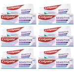 Colgate Sensitive Instant Relief Enamel Repair Toothpaste 75ml x 6