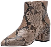 The Drop Women's Jessi Side-Zip Block-Heel Boot, Sand, 3.5 UK