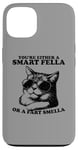 Coque pour iPhone 13 Lunettes de soleil rétro Smart Fella Cat Graphic