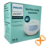 Stérilisateur vapeur micro-ondes PHILIPS AVENT pour biberons sucettes tasses