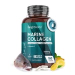 Marine collagen - 180Tablets - Hydrolyzed type 1 - Vitamin C Hair, skin & nails