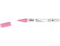 KREUL 47217 - Crayon laque fine rose, avec pointe ogive épaisseur de trait 1-2 mm, pour créer, écrire et décorer des petits cadeaux originaux, des cartes, etc.