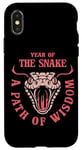 iPhone X/XS Year Of the Snake. A Path Of Wisdom. Cinese New Year Costume Case