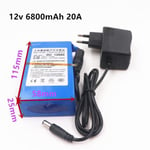 12v 6800mAh-Batterie Lithium-ion Rechargeable Dc 12v, 3000-20000 Mah, Chargeur Ca Haute Capacité Avec 4 Type