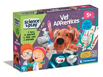 Clementoni 61551 Science & Play Lab-Vet Apprentices-Educational and Scientific, First Set, Gift for Kids Age 5, Veterinary Toys, English Version-Made in Italy