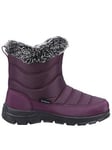 Cotswold Ladies Longleat Snowboots - Purple, Purple, Size 3, Women