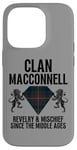 Coque pour iPhone 14 Pro MacConnell Clan Scottish Name Blason Tartan Famille