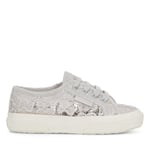 Superga Childrens Unisex Childrens/Kids 2750 Macrame Trainers (Grey Silver/Avorio) - Size UK 8.5 Infant