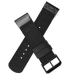 YOOSIDE Nylon Watch Strap for Garmin Fenix 6X / Fenix 5X, 26mm QuickFit Woven Soft Nylon Quick Dry Wristband Strap for Garmin Fenix 6X Pro/Sapphire/Solar,Fenix 5X/5X Plus,Tactix Delta,Fenix 3 (Black)