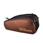 Wilson Pro Staff V14 Super Tour Tennis Racket Bag - 15 Pack, Brown