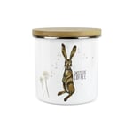 Hares & Dandelions Cafetiere Coffee Storage Canister - Kitchen Enamel Container