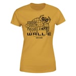 Wall-E Clean Up Crew Women's T-Shirt - Mustard - XS