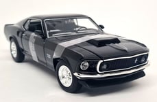 Nex 1/24 - Ford Mustang BOSS 429 1969 Black Diecast Scale model car