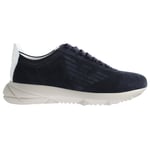 Armani Emporio Sport Night Mens Navy Trainers - Blue Leather - Size UK 6