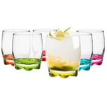 Glasmark Lot de 6 bocaux en verre de 250 ml - Sols peints colorés