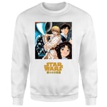 Star Wars Manga Style Sweatshirt - White - S