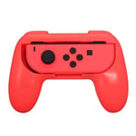 OSTENT 2 x Handle Holder Grip Kit for Nintendo Switch Joy-Con Controller Color Red
