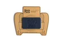 MastaPlasta Self-Adhesive Premium Leather Repair Patch - Navy Crown 10cm x 6cm (4in x 2.4in). First-Aid for Sofas, Car Seats, Handbags, Jackets