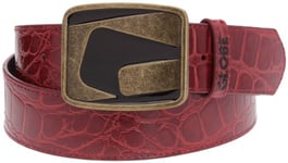 Globe Glover Belt, Ceinture homme 105 cm - Rouge, Cuir