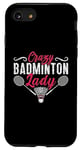 iPhone SE (2020) / 7 / 8 Crazy Badminton Lady Shuttlecock Player Racquets Badminton Case