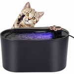 Fontaine à Eau pour Chat, Fontaine pour Chat, avec décoration de Griffes de Chat, Distributeur d'eau à Circulation