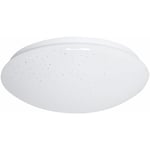 Plafonnier LED lampe de salon plafonnier ciel étoilé, blanc, effet étoile, 24 W 3000K 1680lm, DxH 33 x 10,2 cm