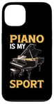 Coque pour iPhone 13 Piano Is My Sport Musique Pianiste Passion